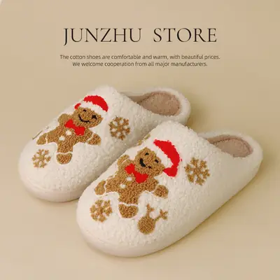 2026 New Cross-Border Furry Slippers for Men and Women, Home Winter Cotton Slippers, Winter Indoor Home Cross-Border Slippers