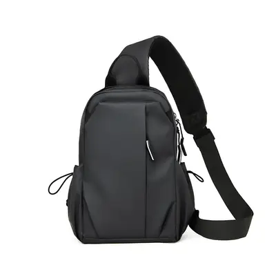 Men's Grey Crossbody Bag Large Capacity Lightweight