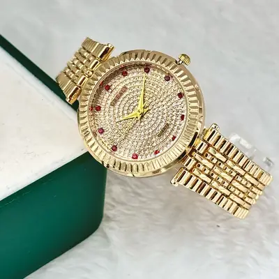 Rose Gold Cross-Border Full Diamond Women's Watch