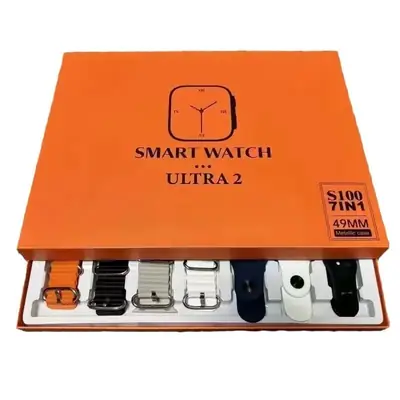 7-in-1 Smart Watch Ultra 2 with Heart Rate & Pedometer