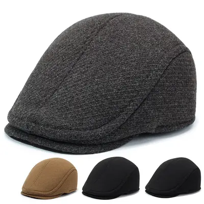 Men's Grey Fleece Winter Cap Cold Proof