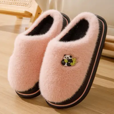 Women's Winter Plush Cotton Slippers Multi Color