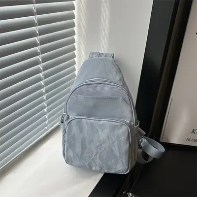 Women's Casual Crossbody Backpack 2024 Solid Color Large Capacity