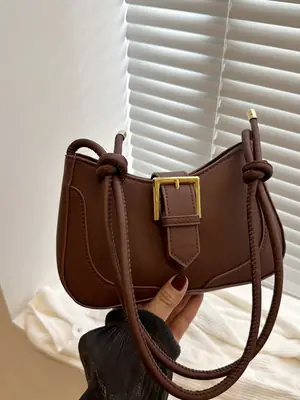 Vintage Brown Shoulder Crossbody Bag for Women