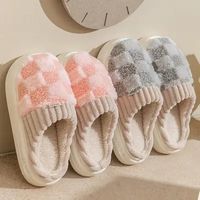 New Style Cotton Slippers Men's Autumn Winter Warm Non-Slip