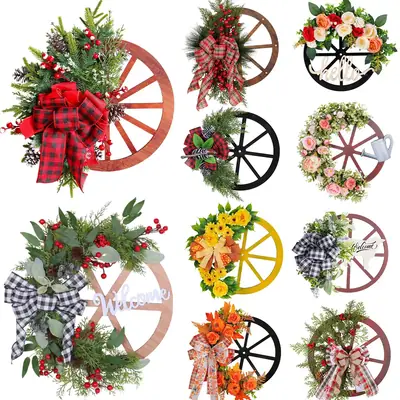 Cangyan Wooden Roulette Wheel Christmas Decor 228g