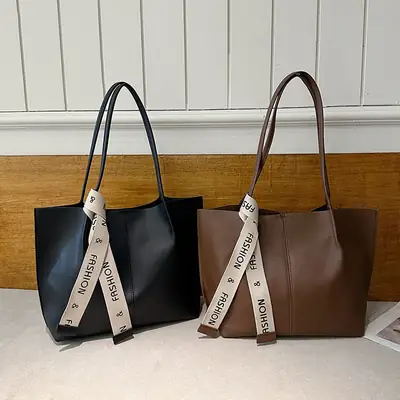 Vintage Brown Tote Bag Large Capacity 2024