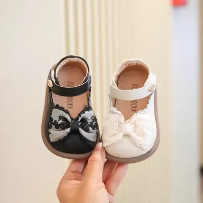 Baby Girl Toddler Shoes Autumn 1-2 Years Old Soft Bottom Baby Shoes Children Princess Shoes Sweet Fashion Girls Shoes