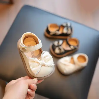 Baby Girl Toddler Shoes Autumn 1-2 Years Old Soft Bottom Baby Shoes Children Princess Shoes Sweet Fashion Girls Shoes
