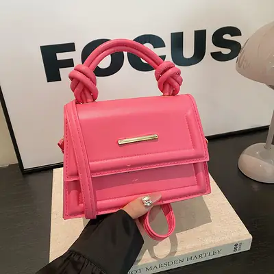2024 Street Casual Crossbody Bag Pink White Black