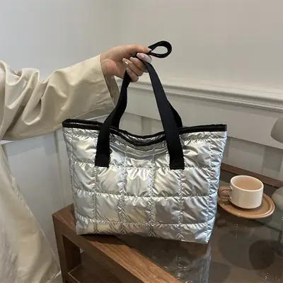 Western Style Underarm Tote Bag White 2026