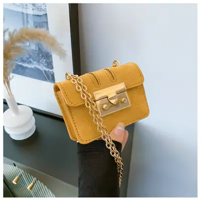 2024 Mini Crossbody Bags for Women Red Gold Chain