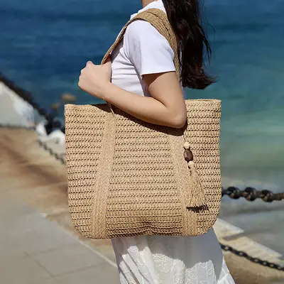 Women's Straw Beach Bag Large Capacity All-match
