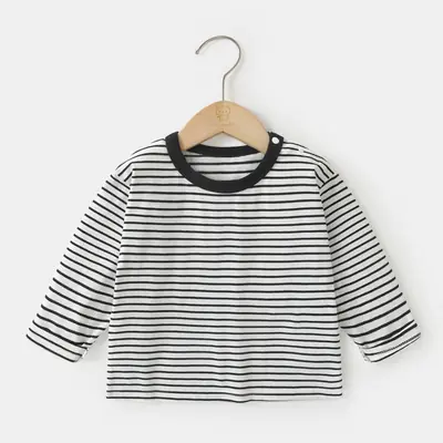 Boys' Long Sleeve Striped Cotton Top