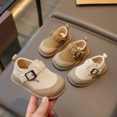 Baby Toddler Shoes Women's Infant Spring and Autumn New 01-2 Years Old and a Half Baby Non-slip Soft Bottom Shoes Boys Single Shoes