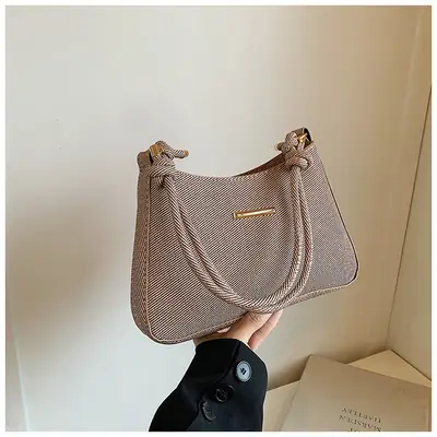 Women's Vintage Shoulder Bag Beige Large Capacity