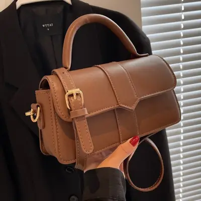 Retro Black Shoulder Bag Women 2024 New