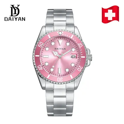 Daiyan Luminous Green Men's Watch Waterproof Quartz Steel Band