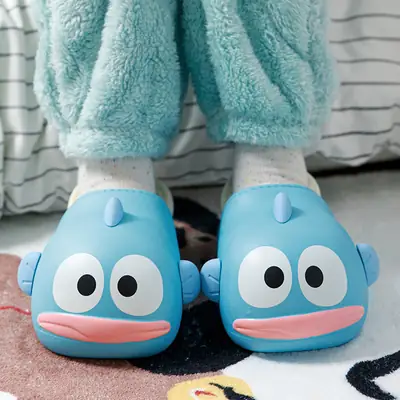 Cute Clown Fish Cotton Slippers Women Winter
