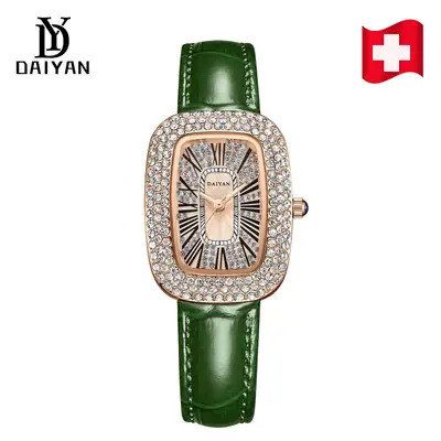 Daiyan Women's Light Luxury Watch with Diamond Case