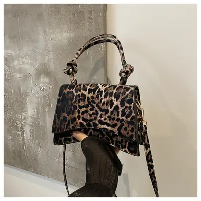 Leopard Print Women's Shoulder Crossbody Bags 2024
