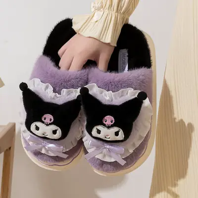 Kulomi Plush Fur Winter Women's Slippers