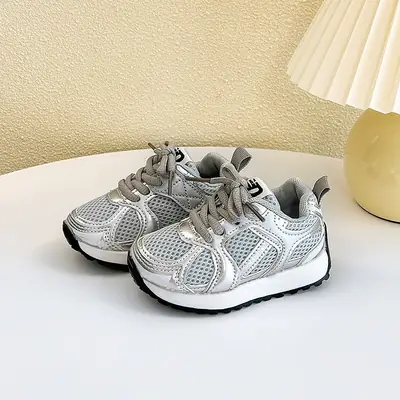 2024 autumn new baby toddler shoes for men and women baby soft bottom non-slip sneaker children breathable shoes tide