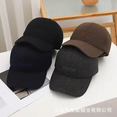 Winter Fleece Lined Men's Hat with Duck Tongue Design