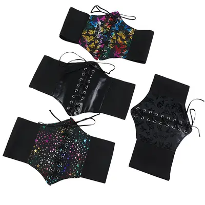 Women's Printed Butterfly Girdle Belt Lolita Fashion