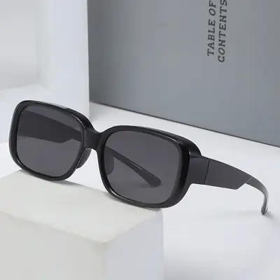 2024 New Polarized Sunglasses Black Anti-UV Cycling Driving