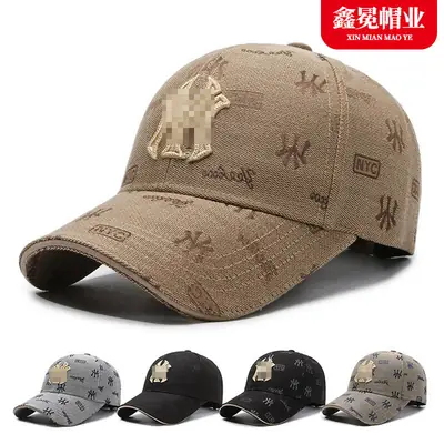 Korean Style Black Yankees Cap for Men Women