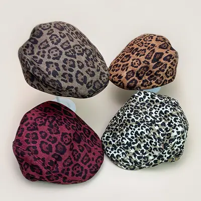 Leopard Print Women's Cap for Casual Wear