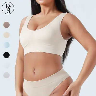 Traceless Sports Bra No Chest Pad Gathering