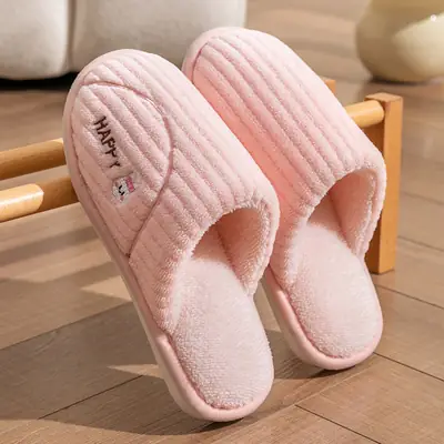 Cotton Warm Slippers for Women Winter Indoor