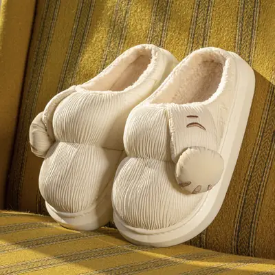 Winter Cotton Cat's Claw Slippers Women's Room Velvet Lovers