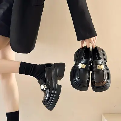 British Style Mary Jane Leather Shoes for Women 2025