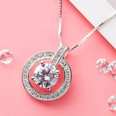 Mingjie Zircon Pendant Necklace for Women