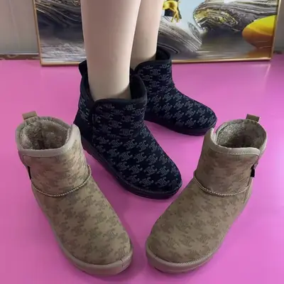 Women Fleece Lined Thick Winter Boots Warm Cotton Non-Slip