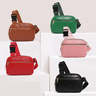 Adjustable Belt Bag for Women Black