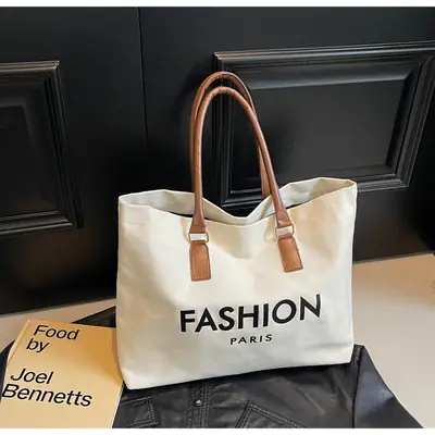 Fashion Paris Canvas Shoulder Bag Large 2024