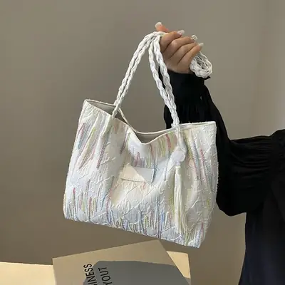 Women's Canvas Shoulder Bag Large Capacity 2024