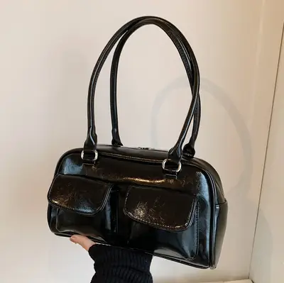 Women's 2024 Autumn Shoulder Bag Brown Korean Style