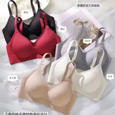 Wire-Free Push-Up Seamless Bra for Women