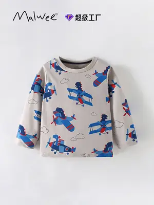 Malwee Boys T-Shirt Cartoon Print Winter Casual
