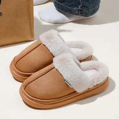 Women Cross-Border Woolen Slippers Winter Indoor Thick Non-Slip