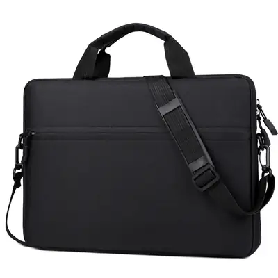 Lightweight Laptop Bag Grey Shoulder Crossbody