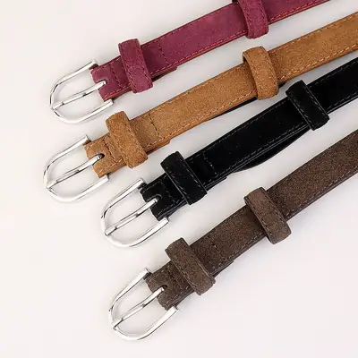 2025 Suede Cowhide Belts for Women Wholesale