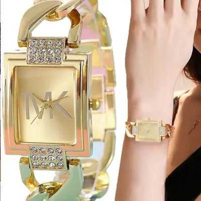 New Hot Selling Bracelet Watch All-match Fashion Quartz Watch Creative Hollow Diamond Fashion Square Women's Watch