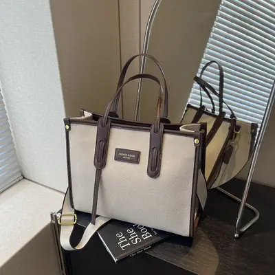 Large Canvas Shoulder Bag for Women 2025 New
