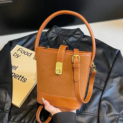 Women's Retro Brown Shoulder Crossbody Bag 2024